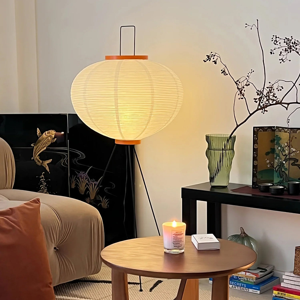 Rice Paper Floor Lamp - view 4