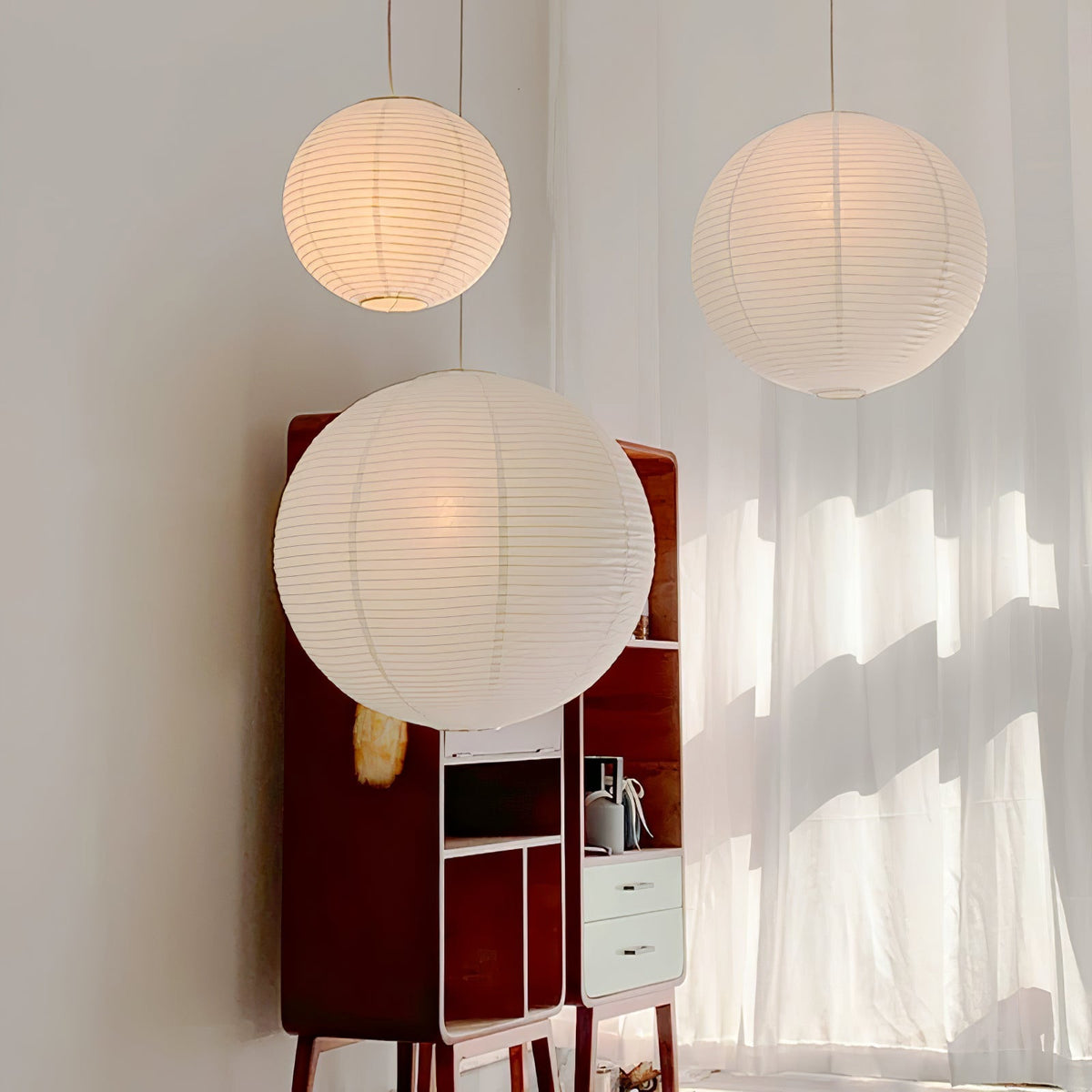 Akari A Round Swag Light