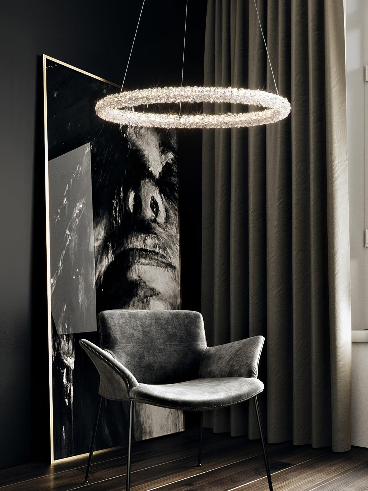 Ring Crystal Chandeliers - view 11
