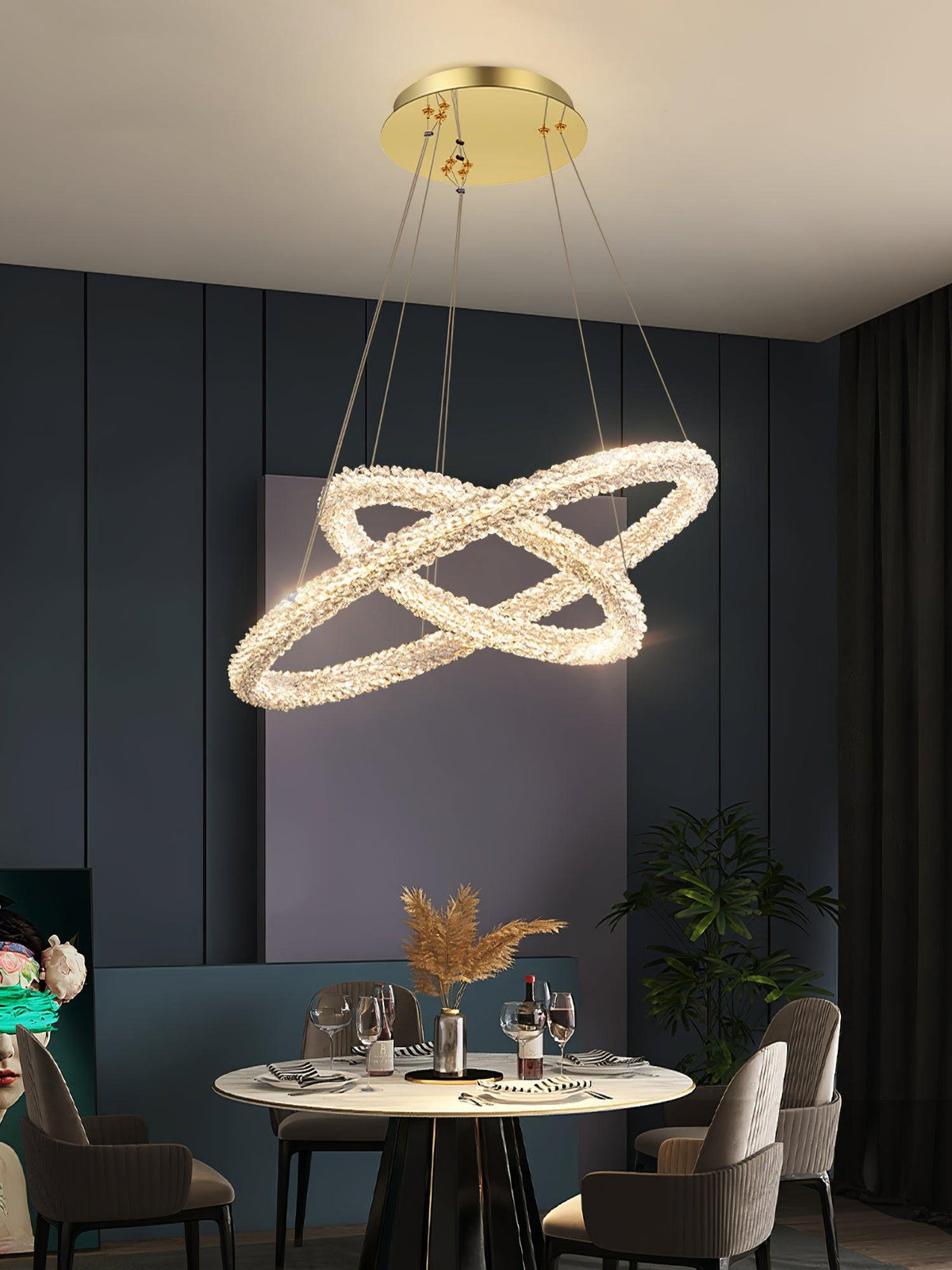 Ring Crystal Chandeliers - view 12