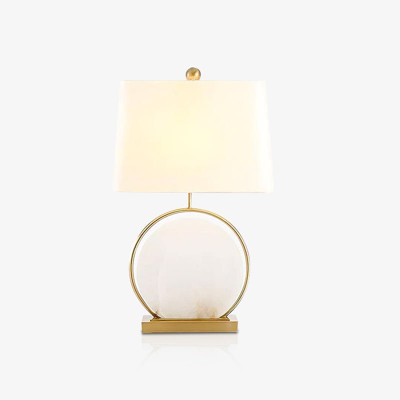 Roma White Marble Table Lamp