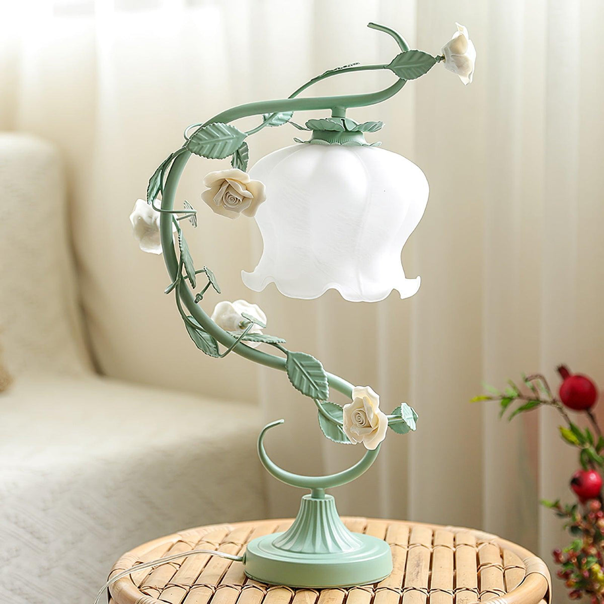 Glass Gooseneck Table Lamp 12.2 Inch