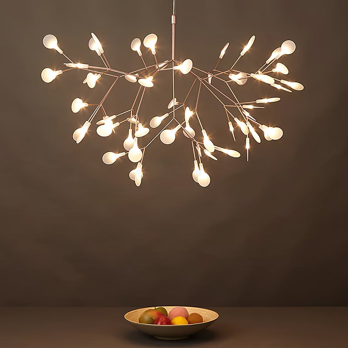 Rose Gold Firefly LED Chandelier