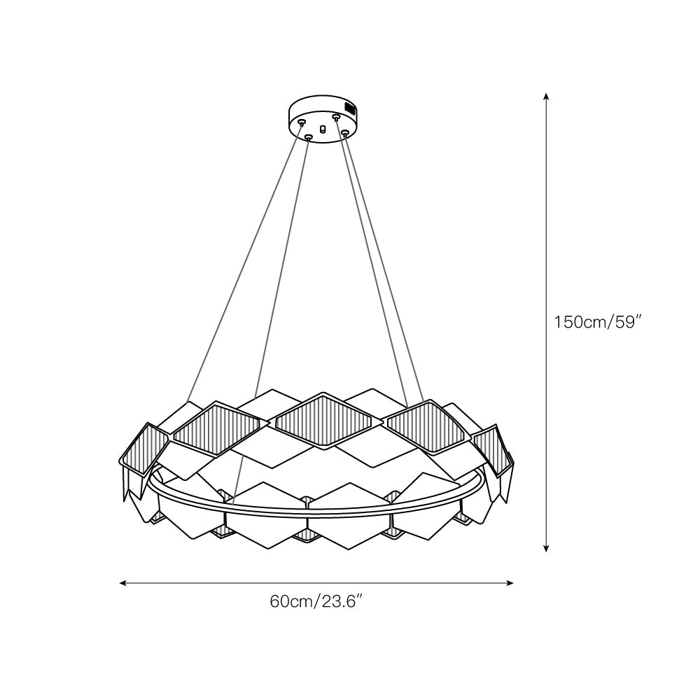 Rote LED Chandelier - view 3