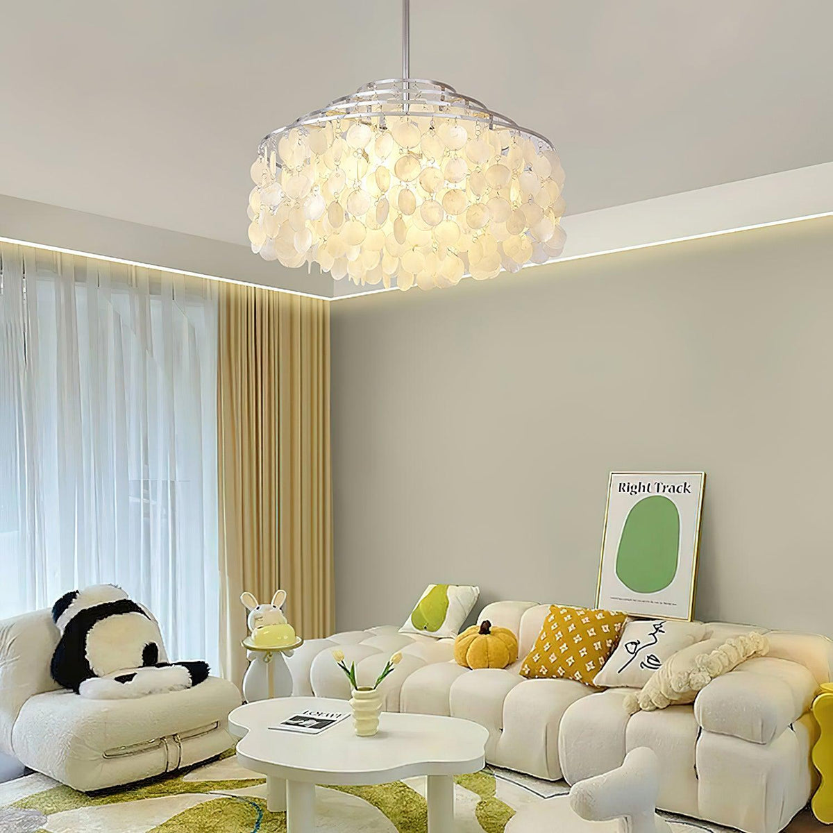 Round Shell Chandelier B - view 7