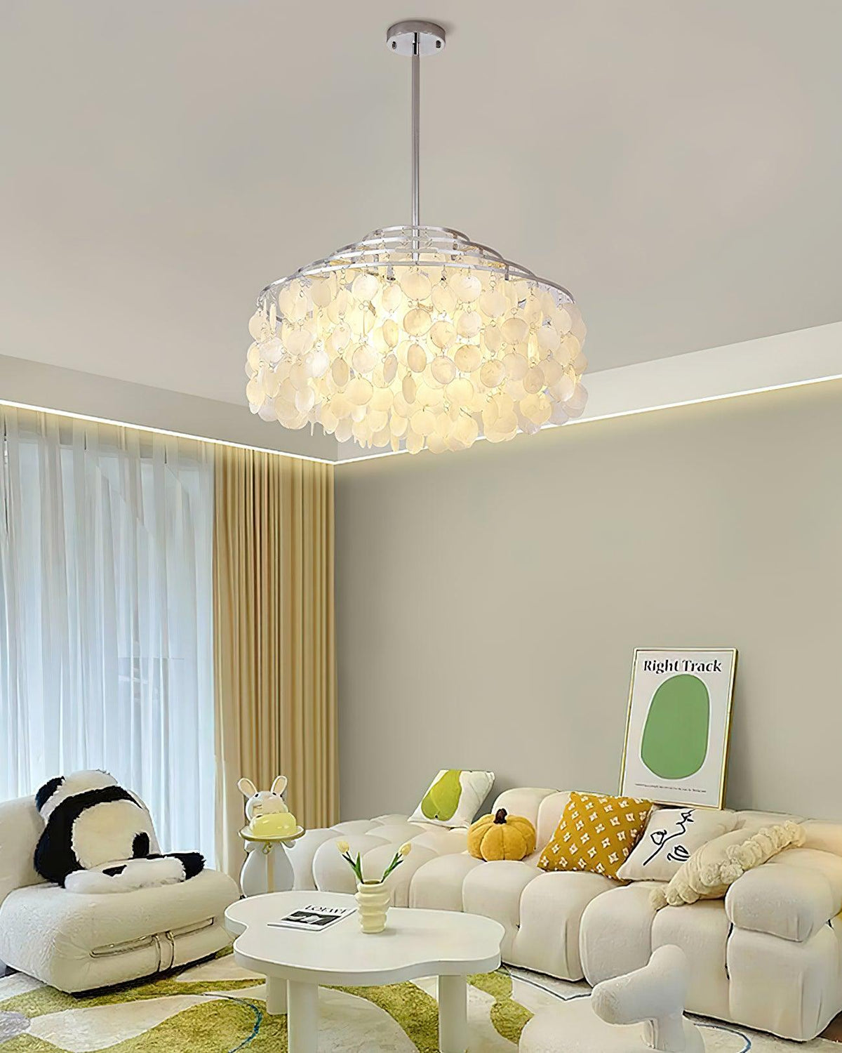 Round Shell Chandelier B - view 11