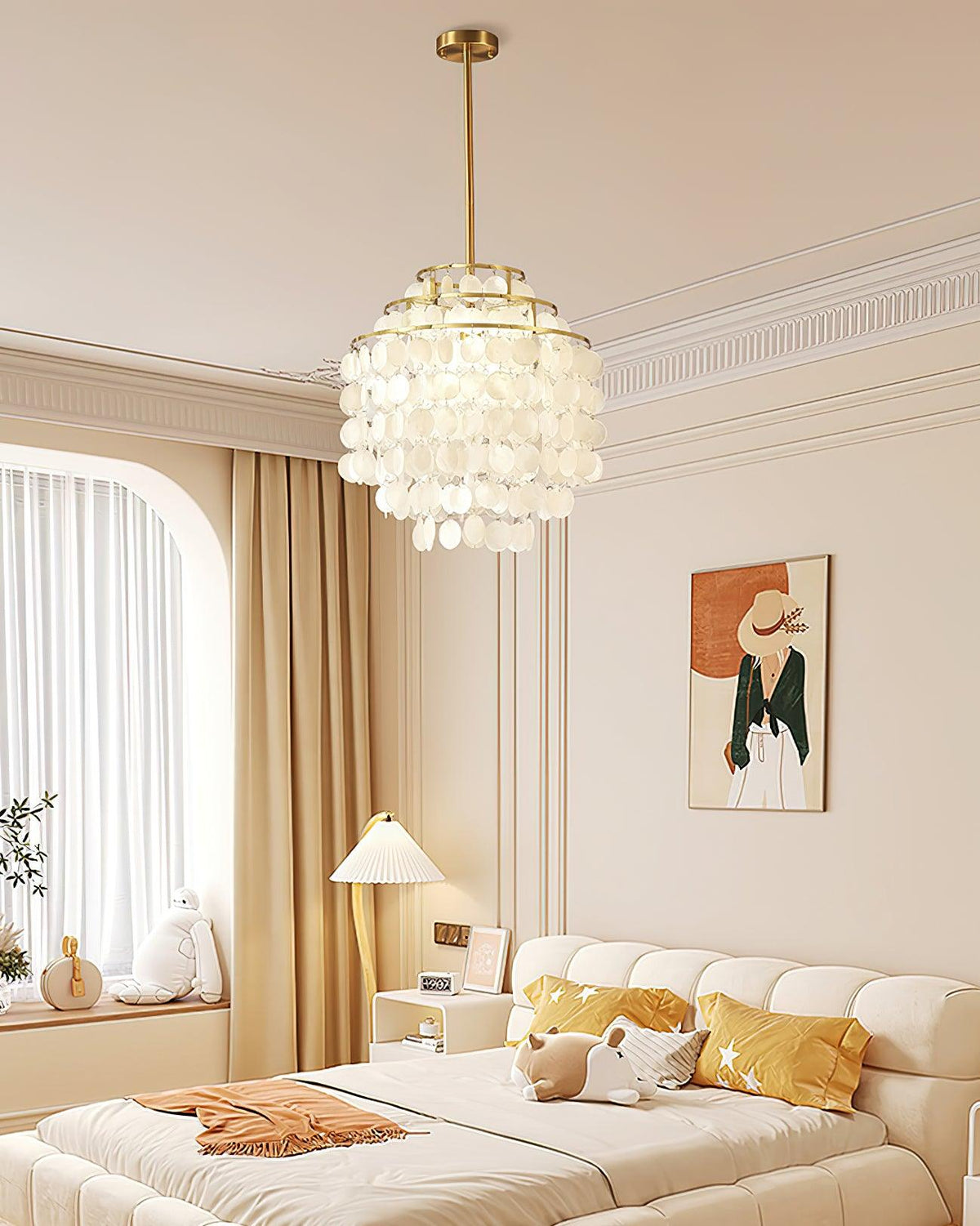 Round Shell Chandelier B - view 6