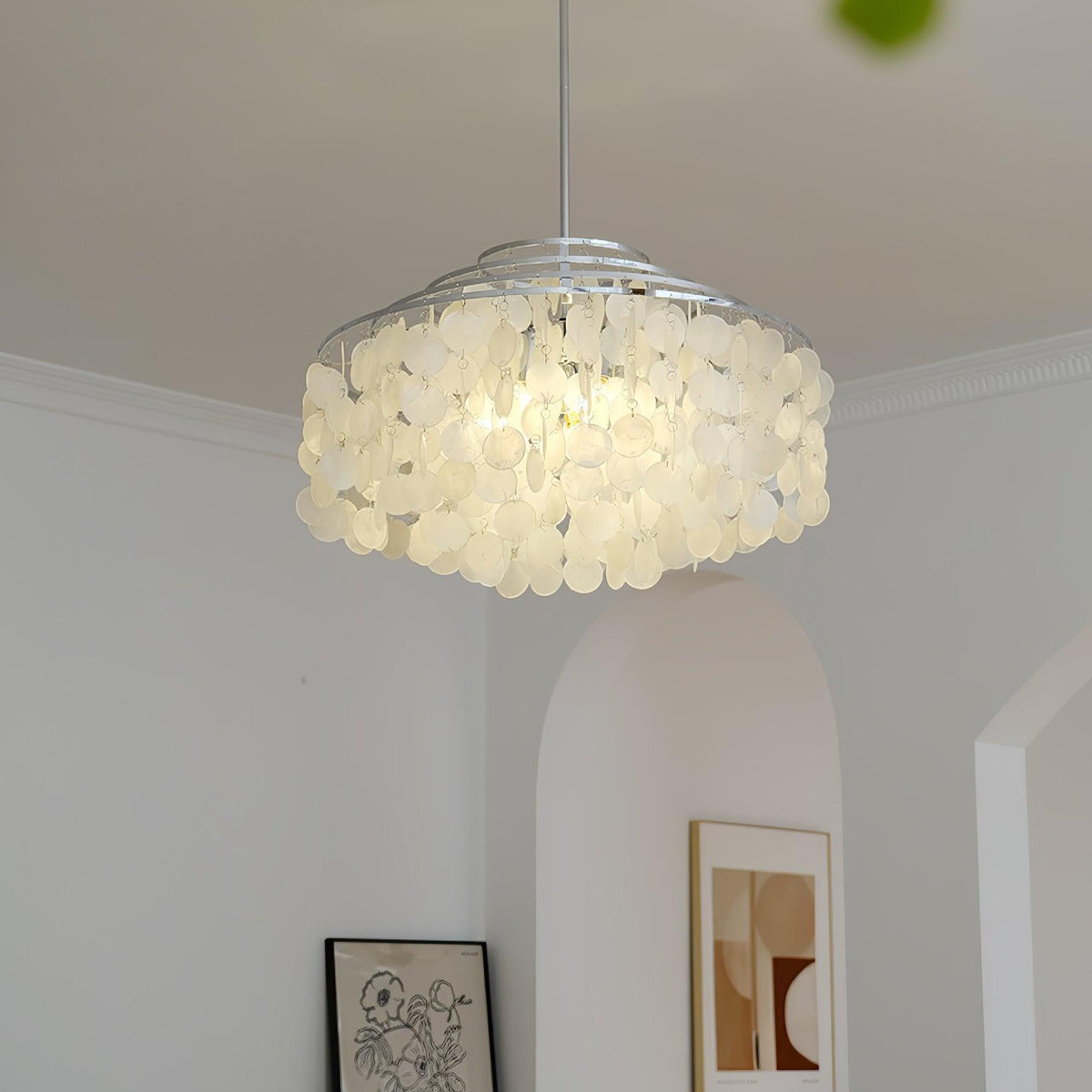 Round Shell Chandelier B - view 3