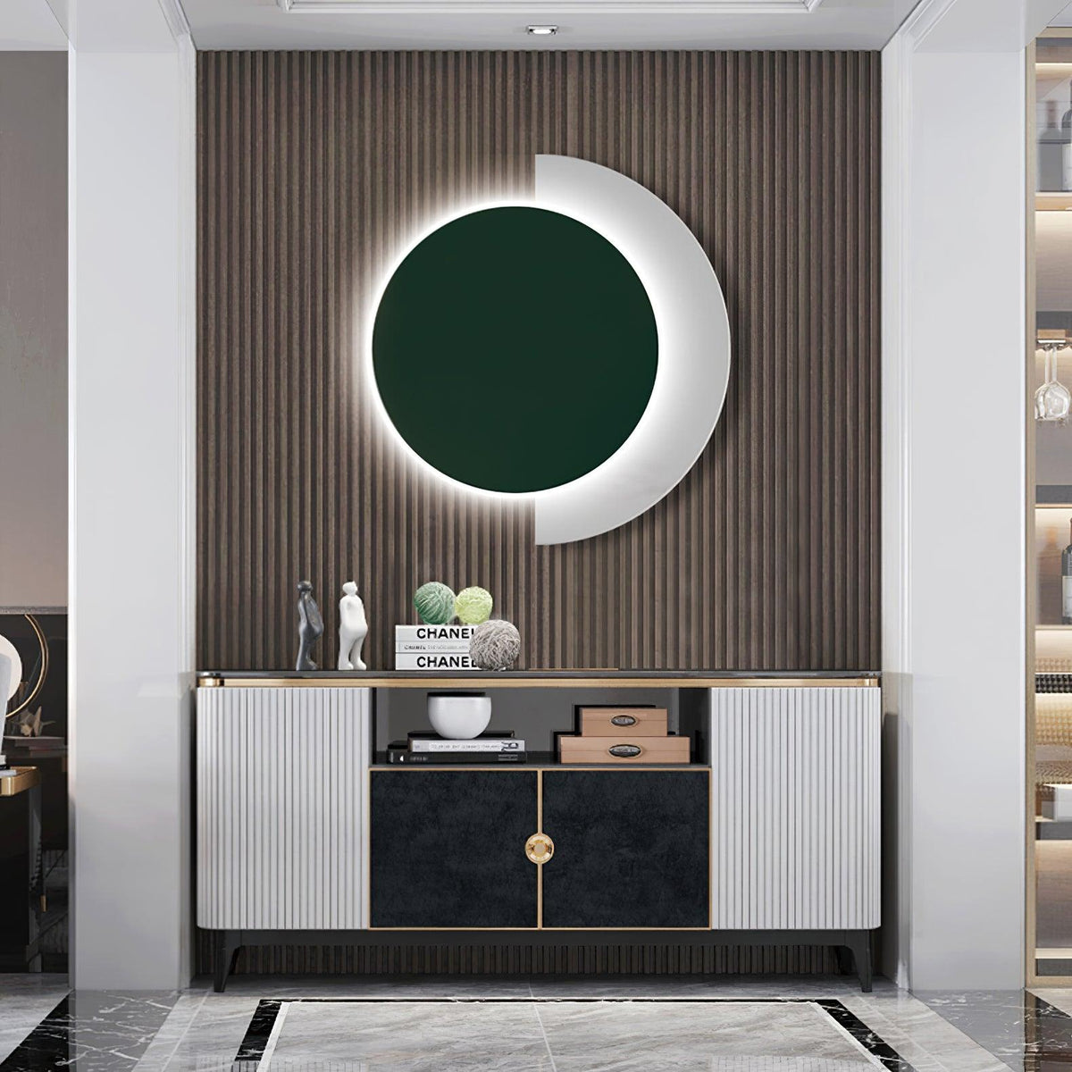 Rounded Abstract Art Sconce - view 11