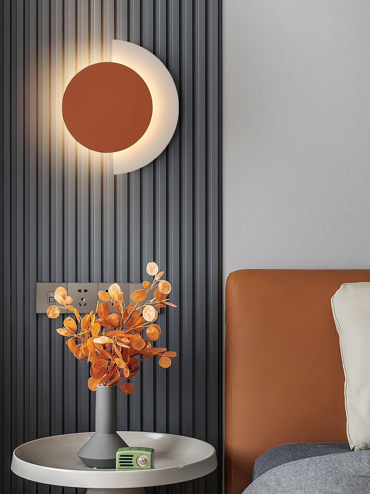 Rounded Abstract Art Sconce - view 14
