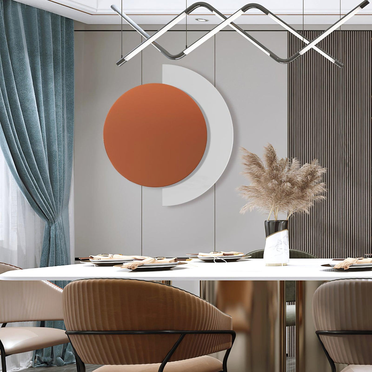 Rounded Abstract Art Sconce - view 8
