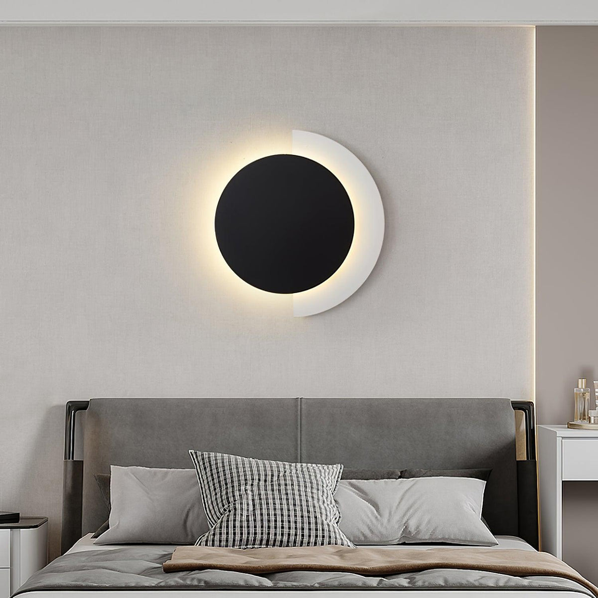 Rounded Abstract Art Sconce - view 2