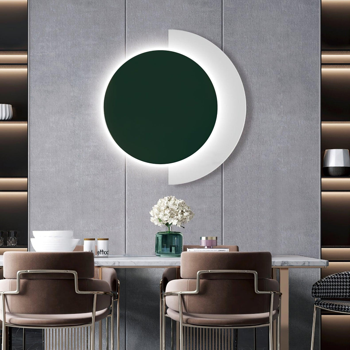 Rounded Abstract Art Sconce - view 9