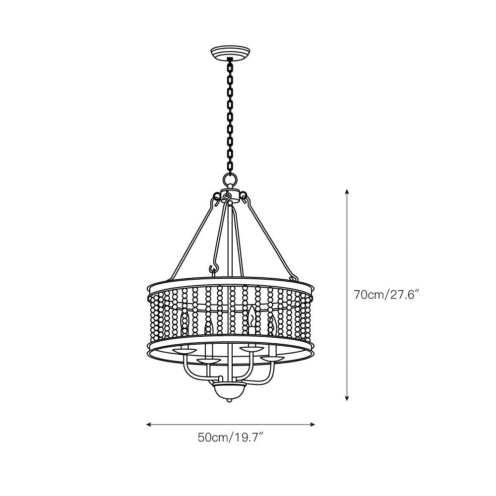 Roux Beaded Chandelier - view 3