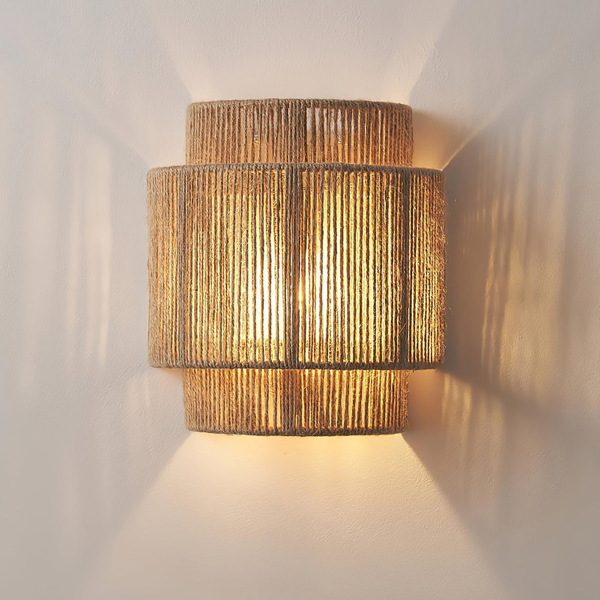 Rustic Weave Wall Lamp