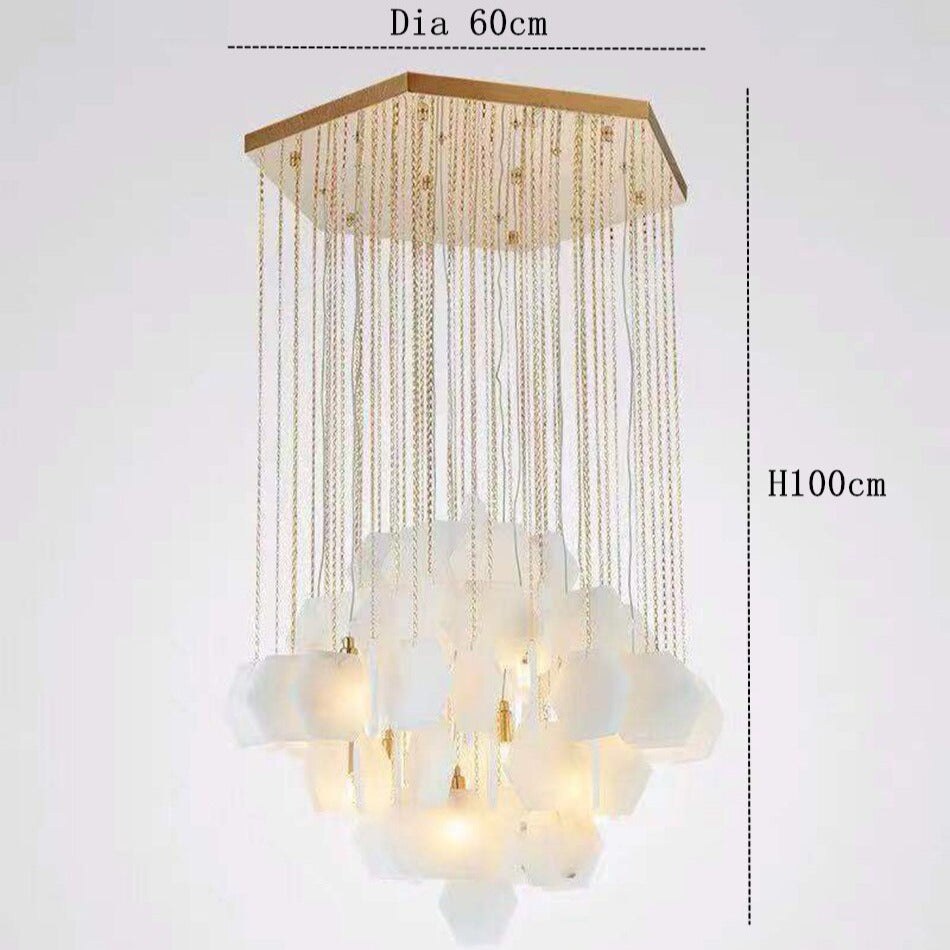 Moonshade Natural Marble Modern Chandelier - view 7
