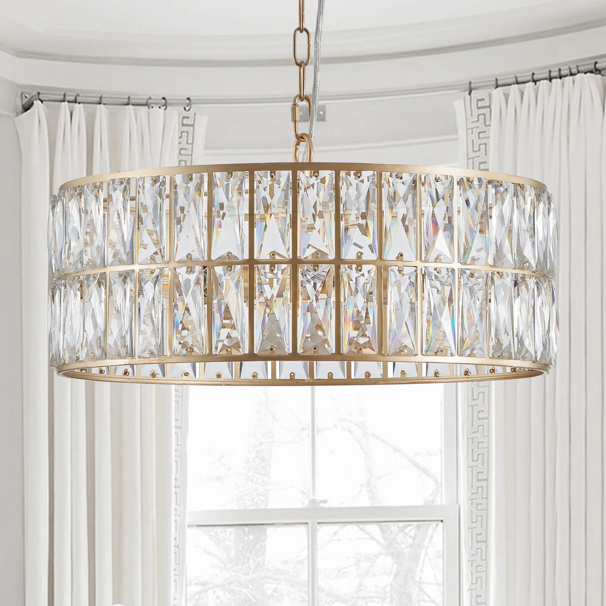 Bacci Crystal Drum Chandelier - view 13