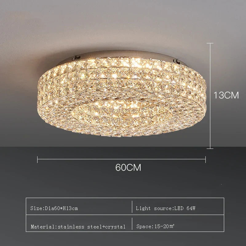 Bacci Crystal Ceiling Light Fixture - view 4