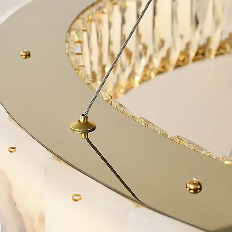 Marble & Crystal Modern Chandelier