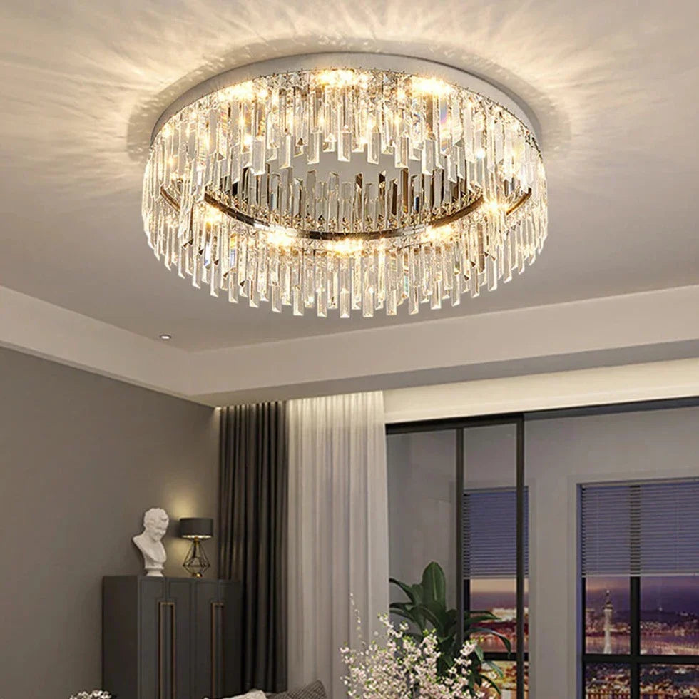 Gio Flush Mount Crystal Ceiling Light - view 4