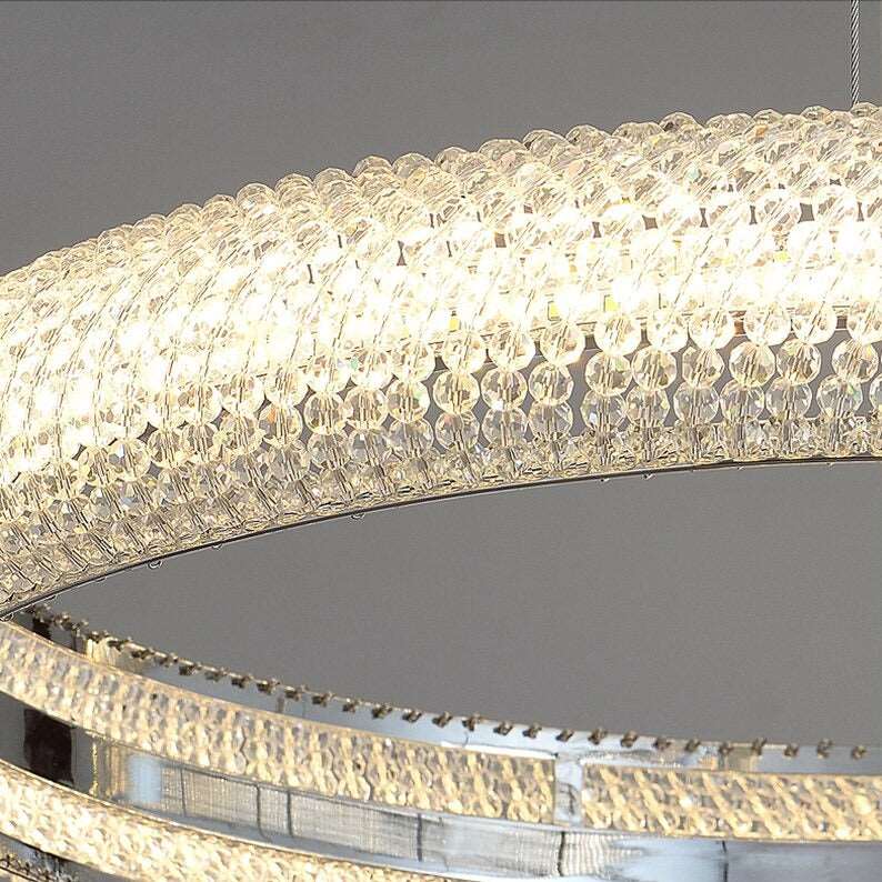 Bergamo 3-Ring Crystal Chandelier