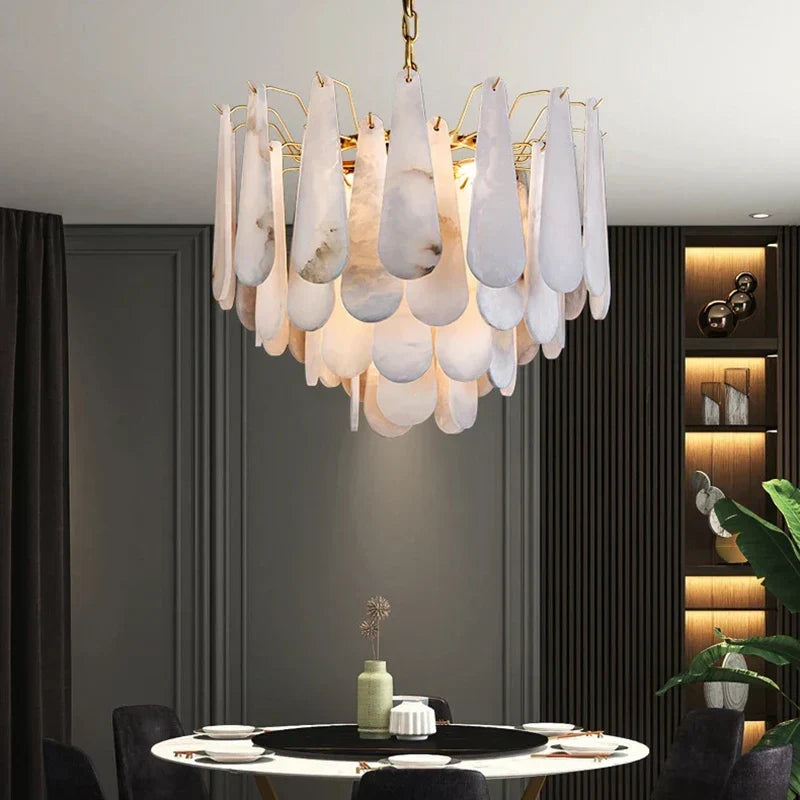 Moonshade Marble Chandelier