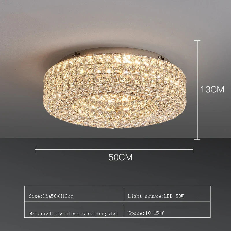 Bacci Crystal Ceiling Light Fixture - view 3