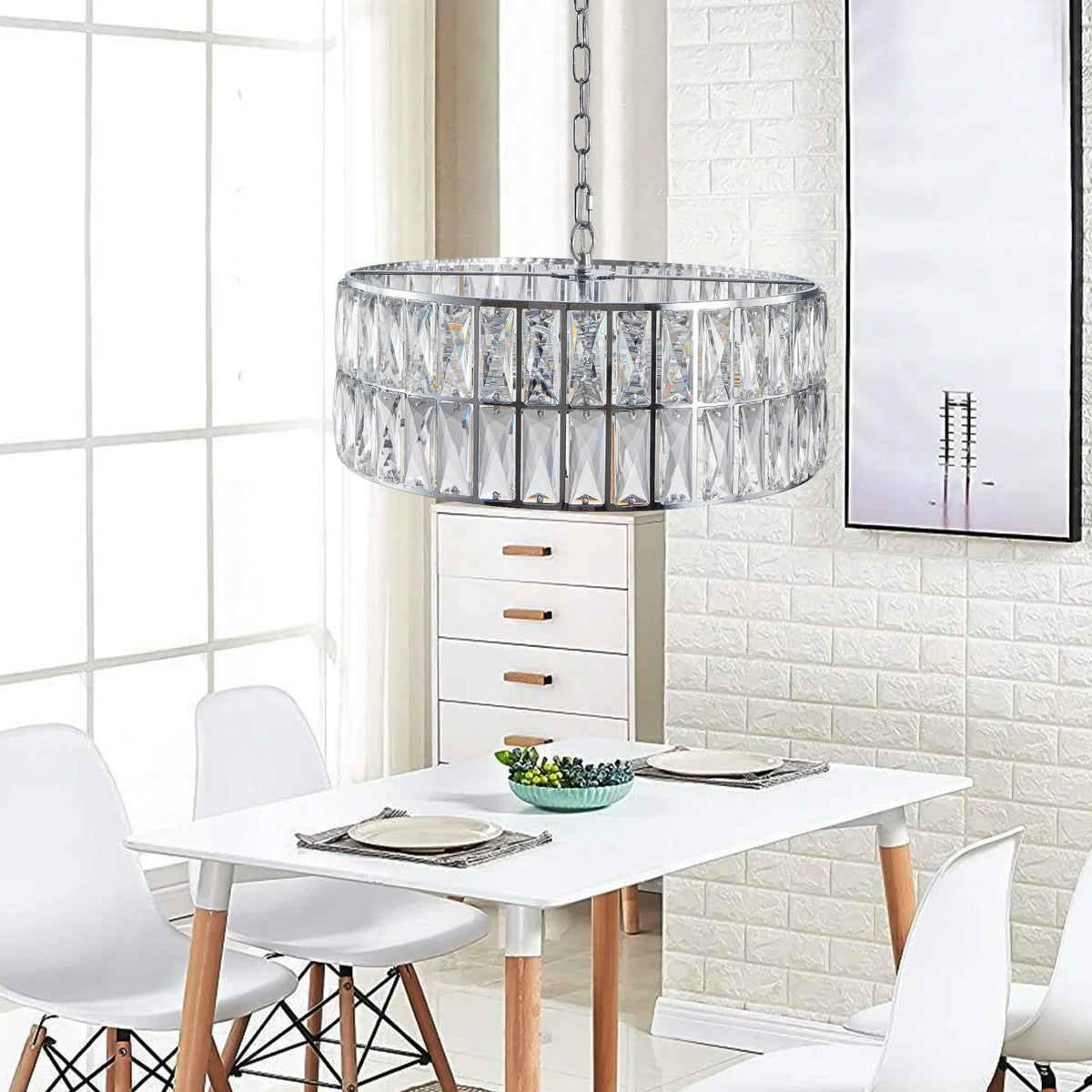 Bacci Crystal Drum Chandelier - view 10