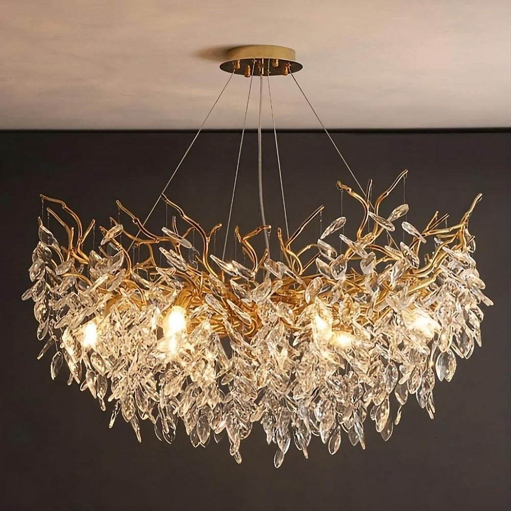 Albero Collection Crystal Ceiling Light Fixture - view 4