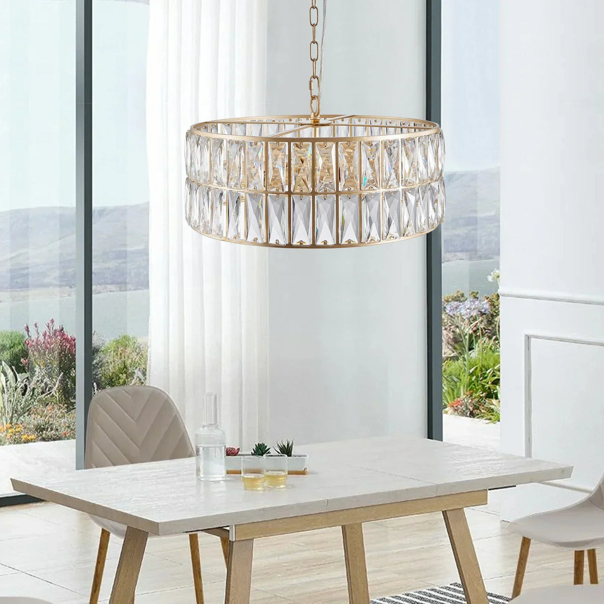 Bacci Crystal Drum Chandelier - view 15
