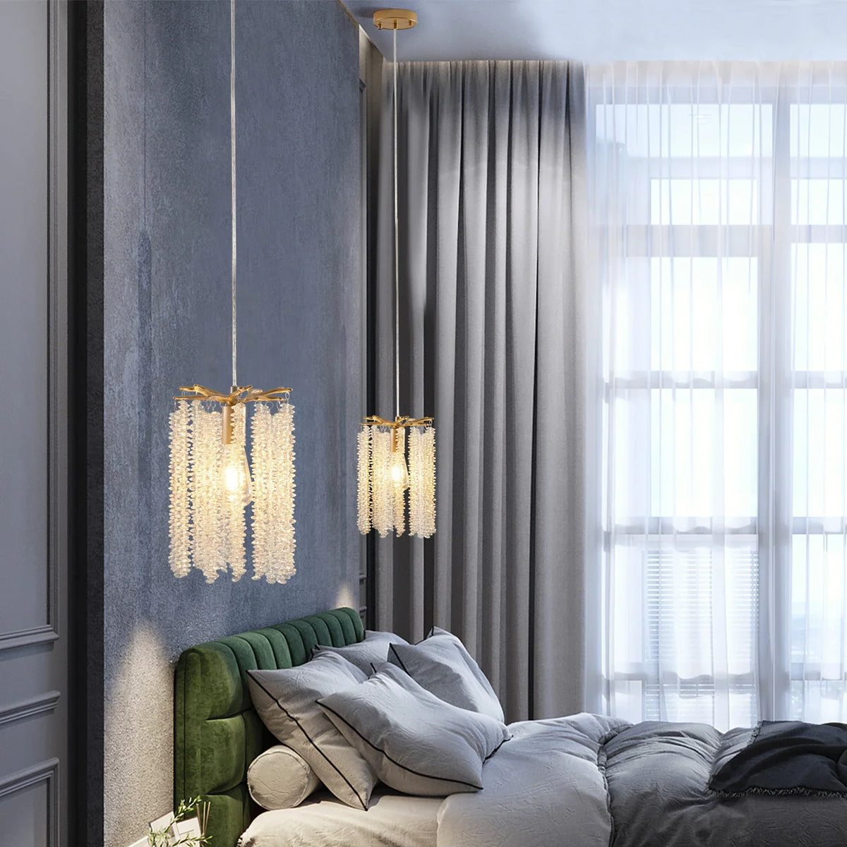 Albero Crystal Pendant Lights, Set Of 3 - view 7