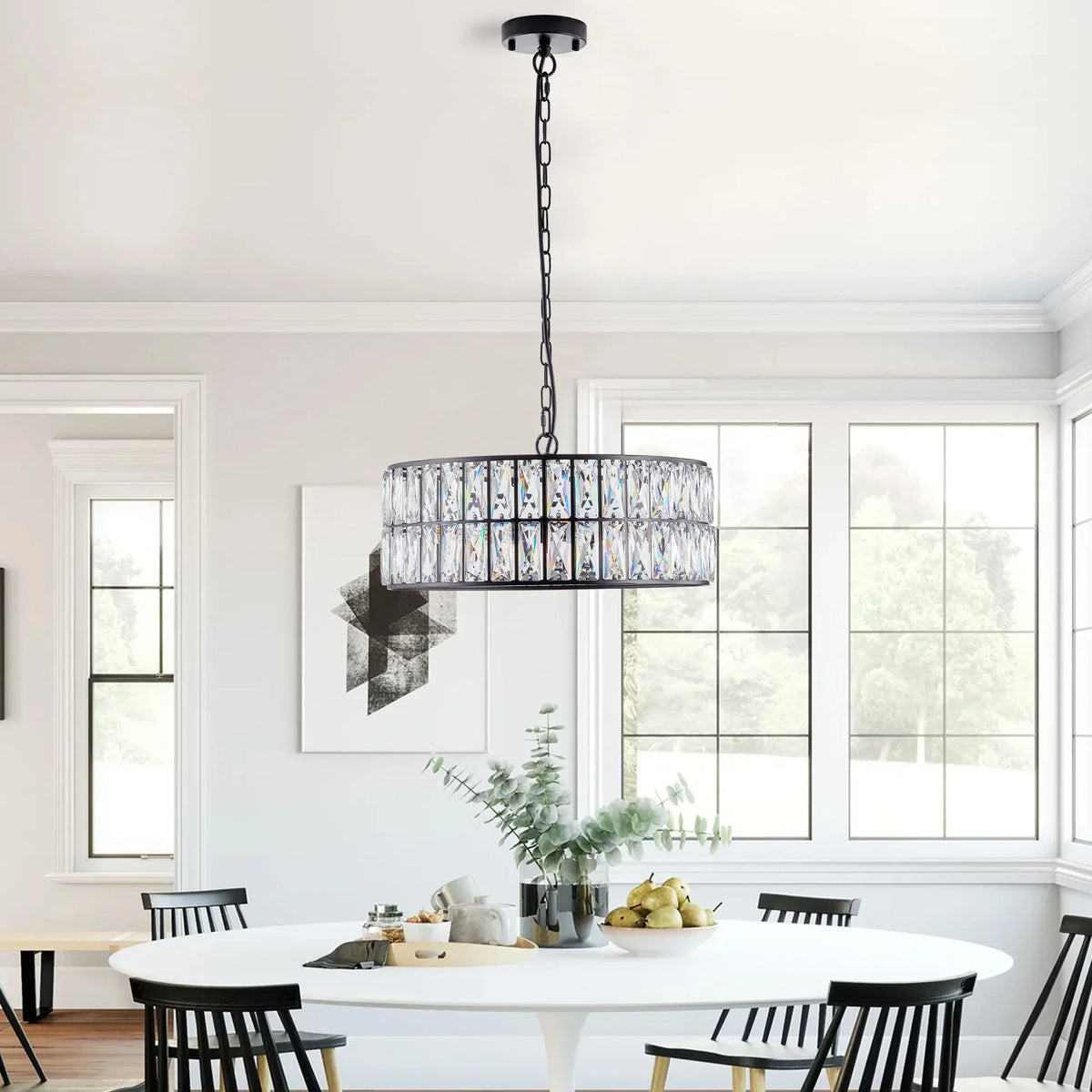 Bacci Crystal Drum Chandelier - view 4