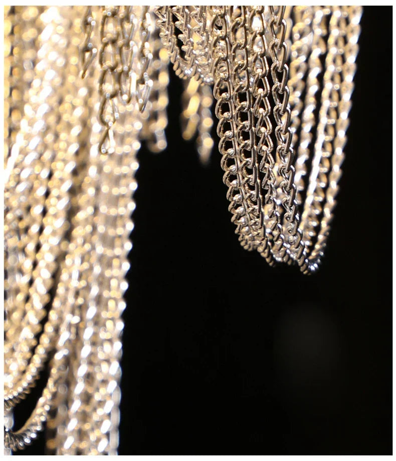 Cadena Chain Tassel Dining Room Chandelier - view 10