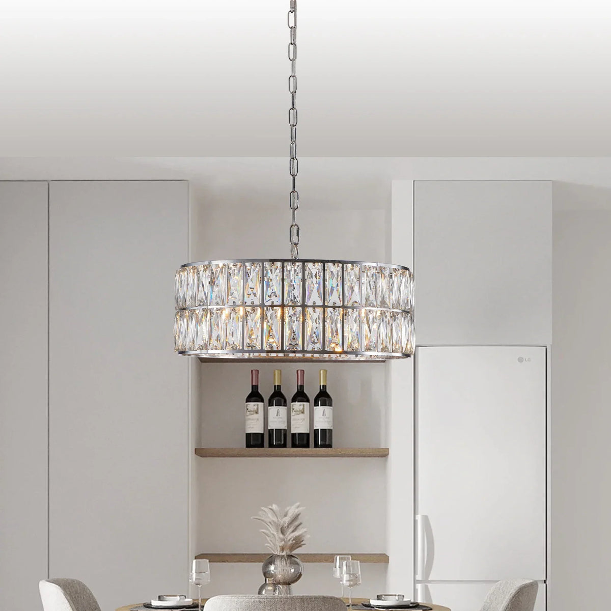 Bacci Crystal Drum Chandelier - view 9