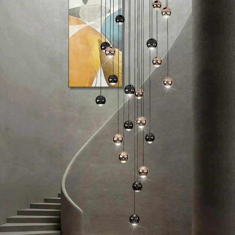 Multi Pendant Modern Foyer Chandelier - view 3