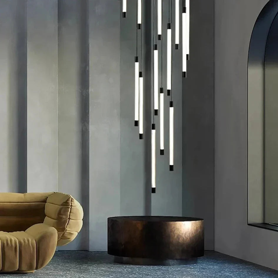 La Barra Staircase Foyer Chandelier, Black - view 3