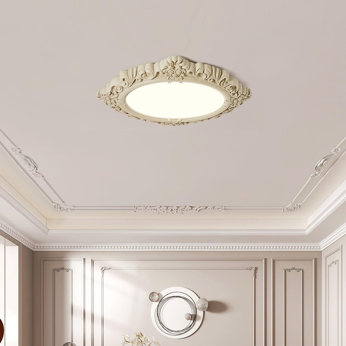 Sculpted Resin Ceiling Lamp - view 3