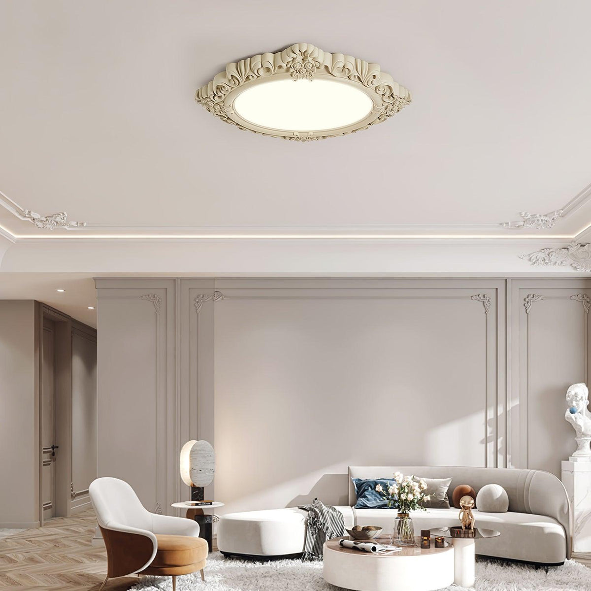 Sculpted Resin Ceiling Lamp - view 12