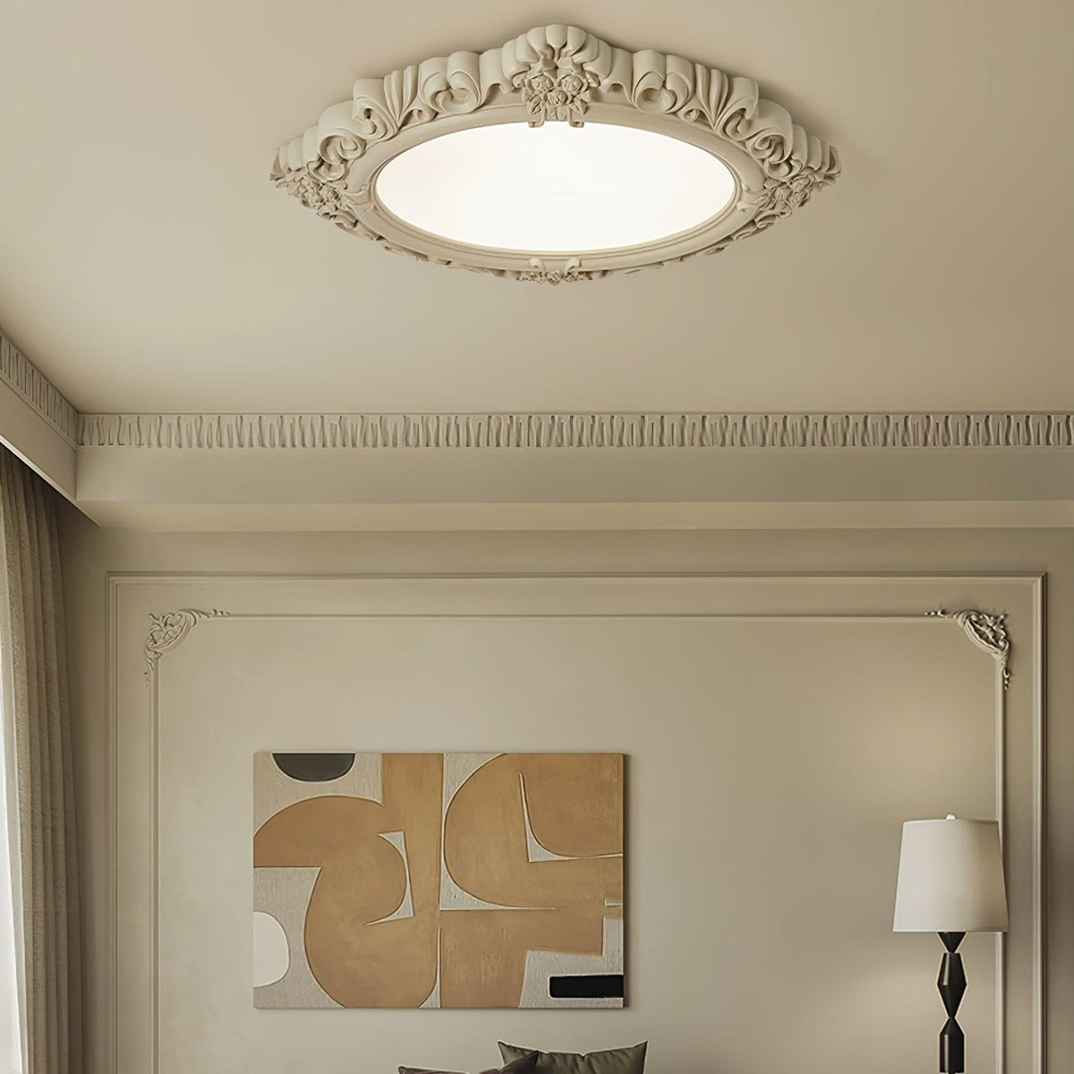 Sculpted Resin Ceiling Lamp - view 4