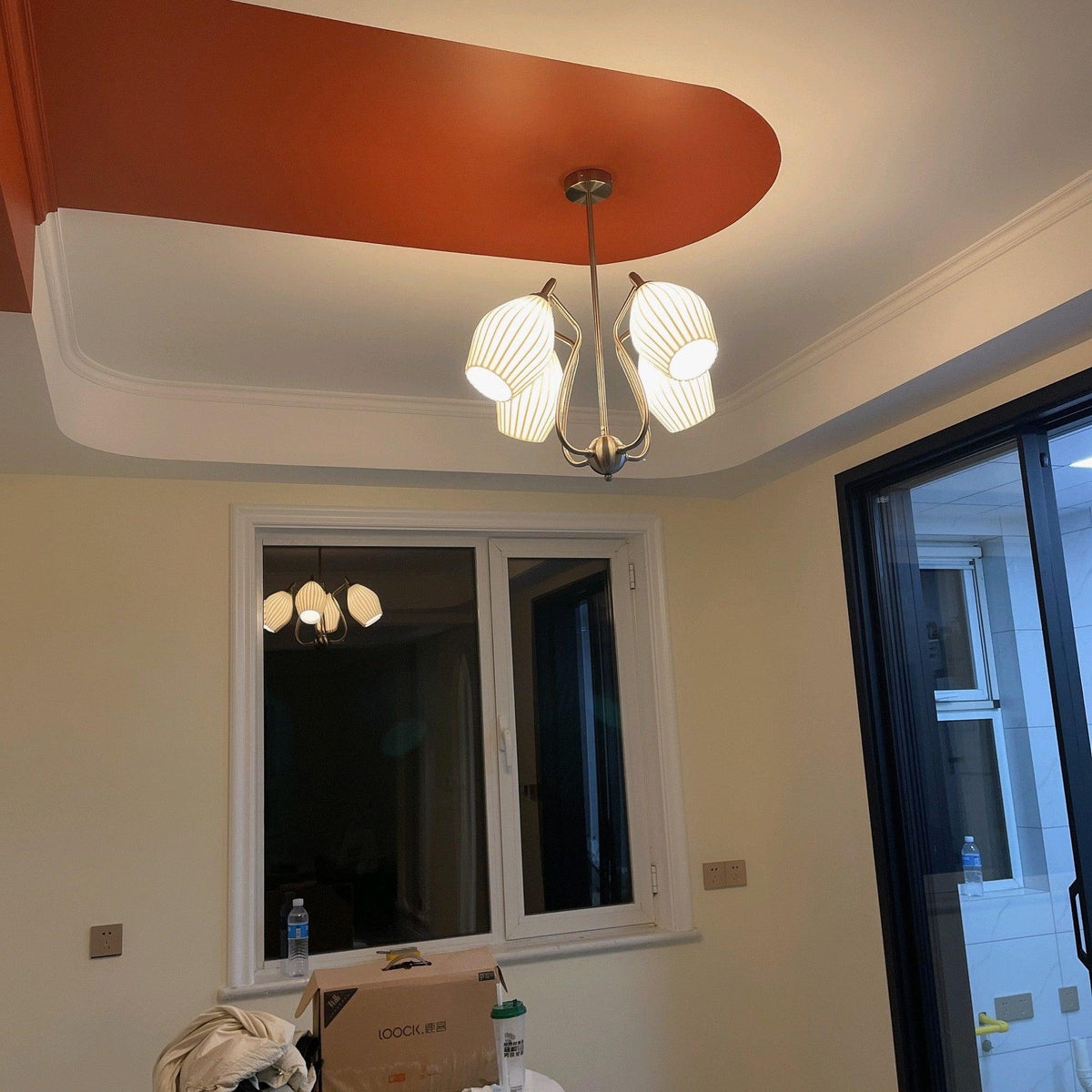 Ceramic Ribbed Chandelier - view 20