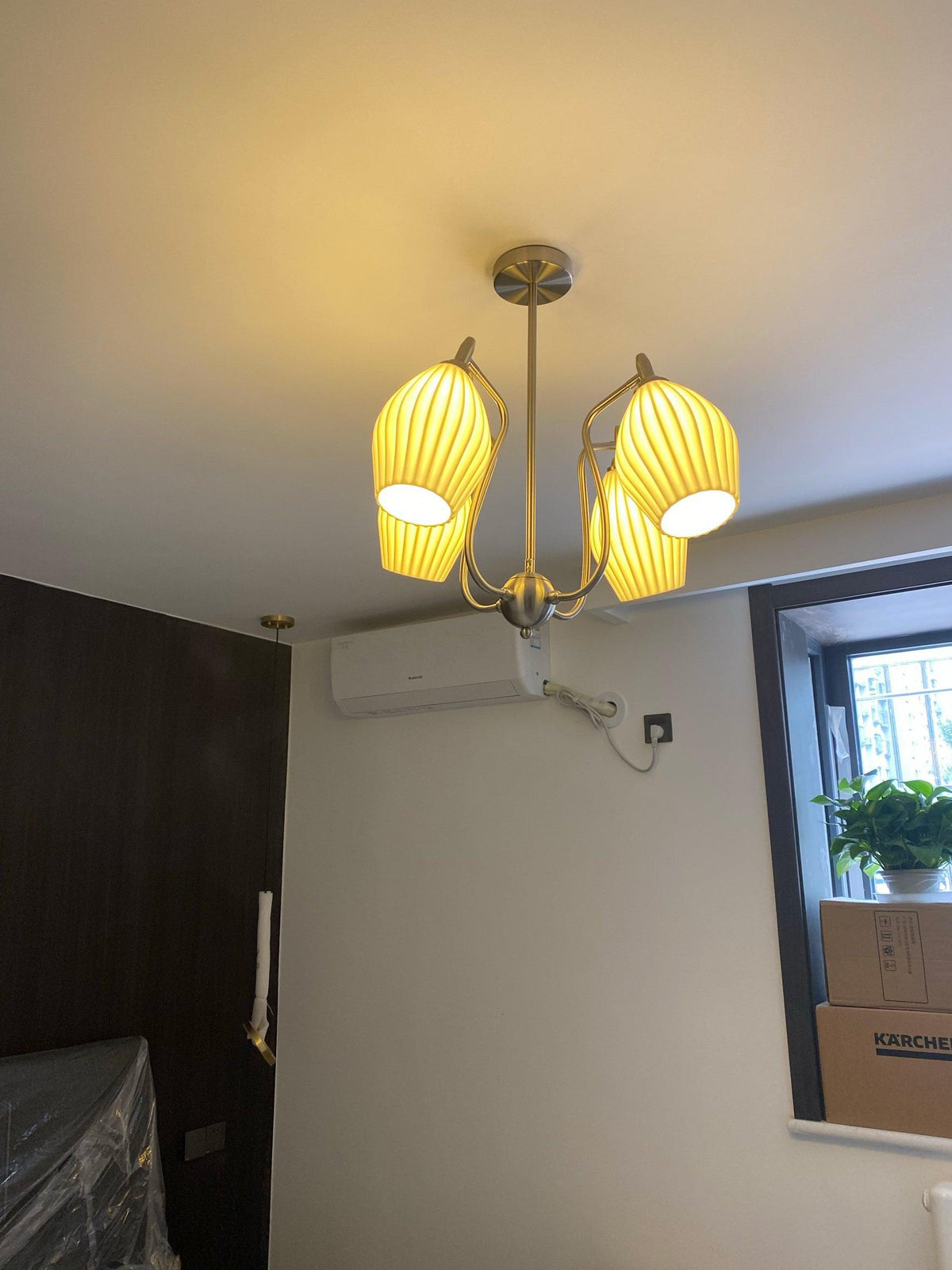 Ceramic Ribbed Chandelier - view 28