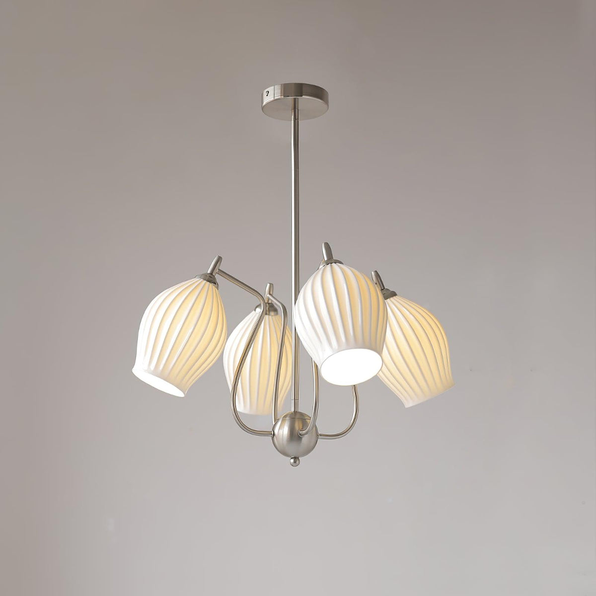 Ceramic Ribbed Chandelier - view 35