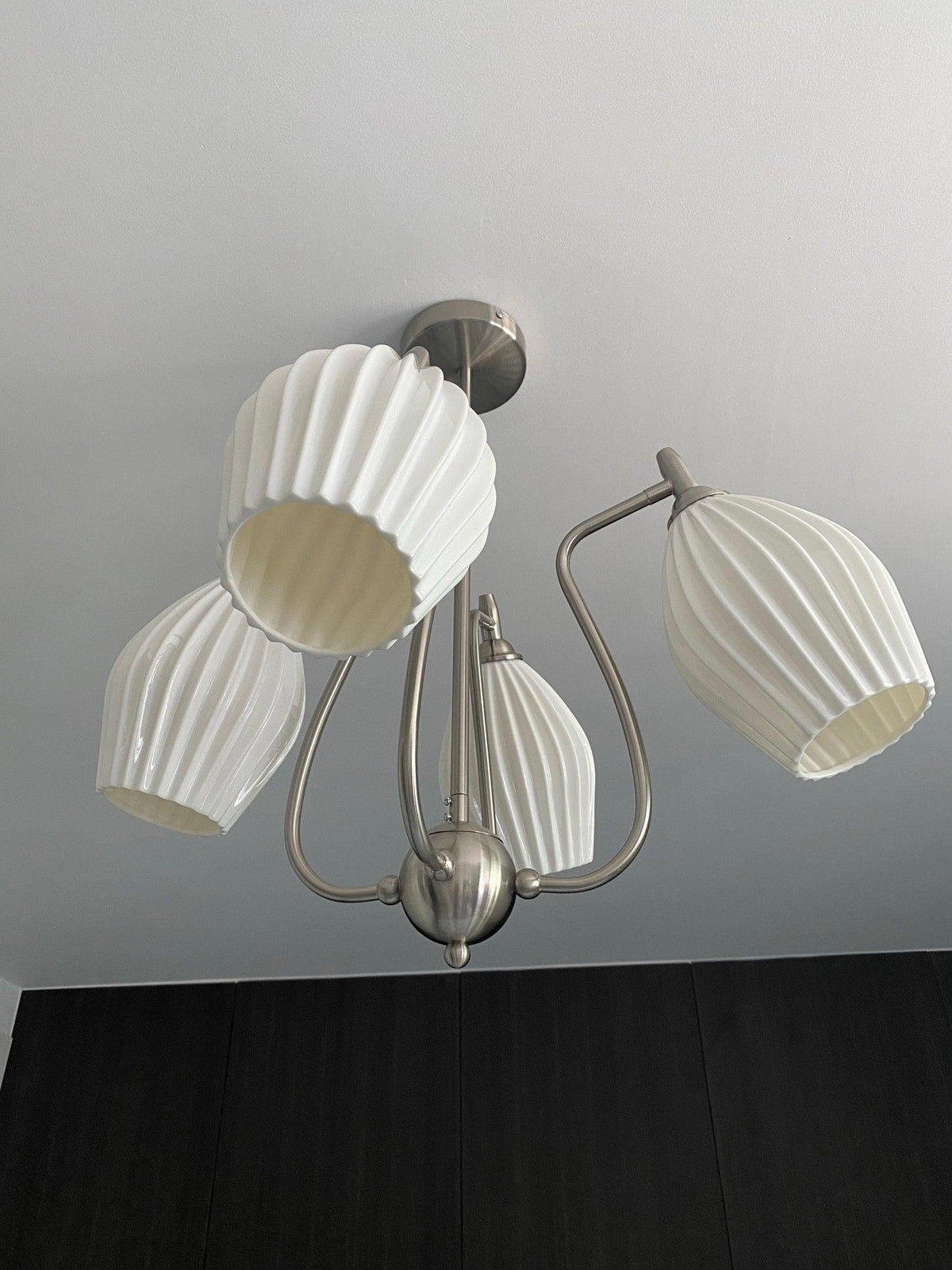 Ceramic Ribbed Chandelier - view 31