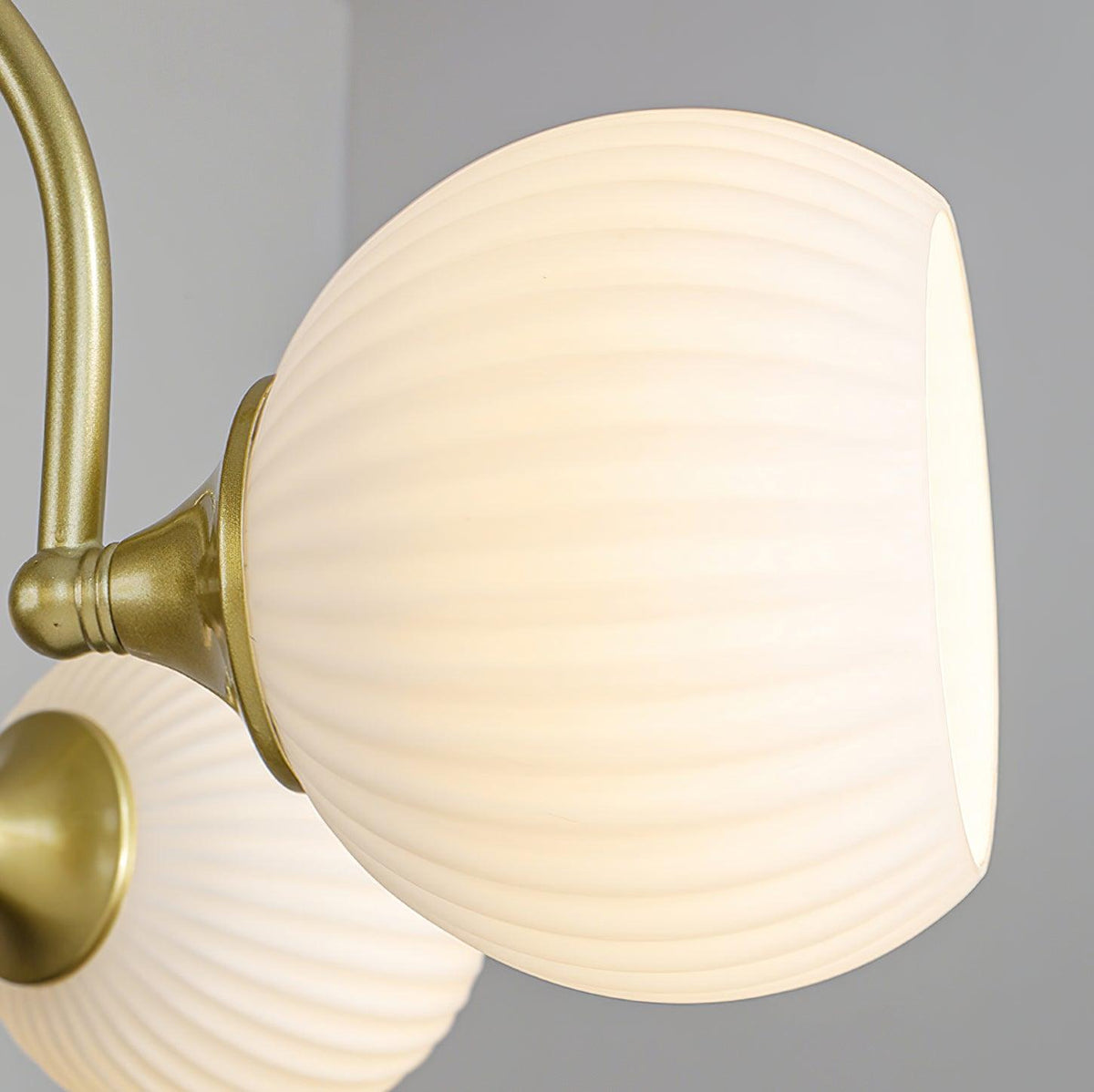 Sculptural Glass Ribbed Chandelier - view 48
