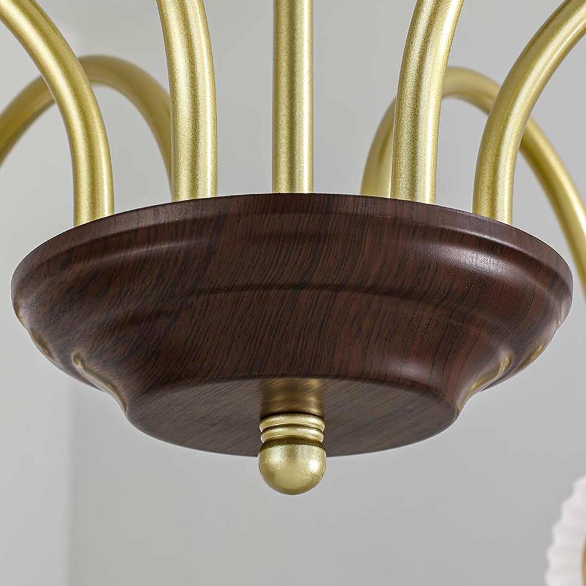 Sculptural Glass Ribbed Chandelier - view 49