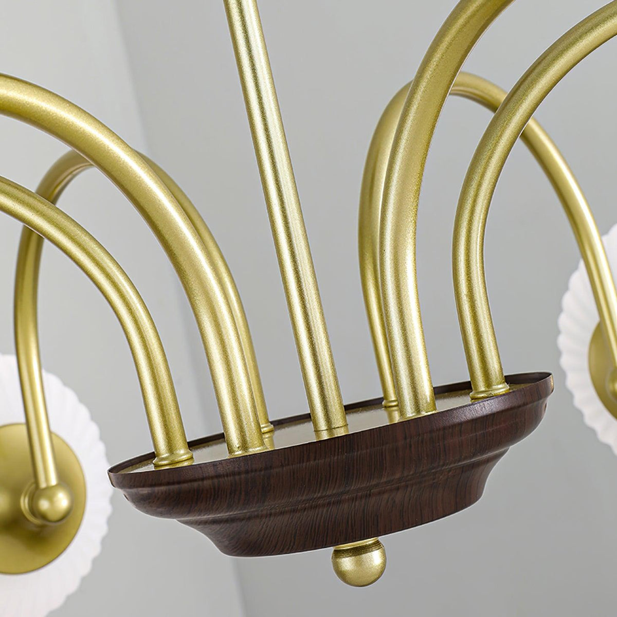 Sculptural Glass Ribbed Chandelier - view 50
