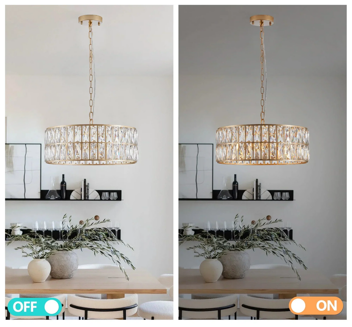 Bacci Crystal Drum Chandelier - view 17