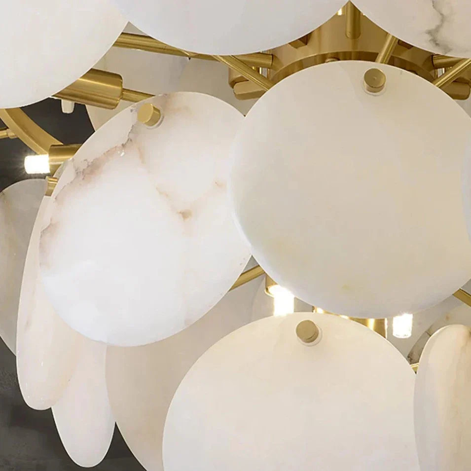 Moonshade Natural Marble Modern Chandelier 1 - view 5
