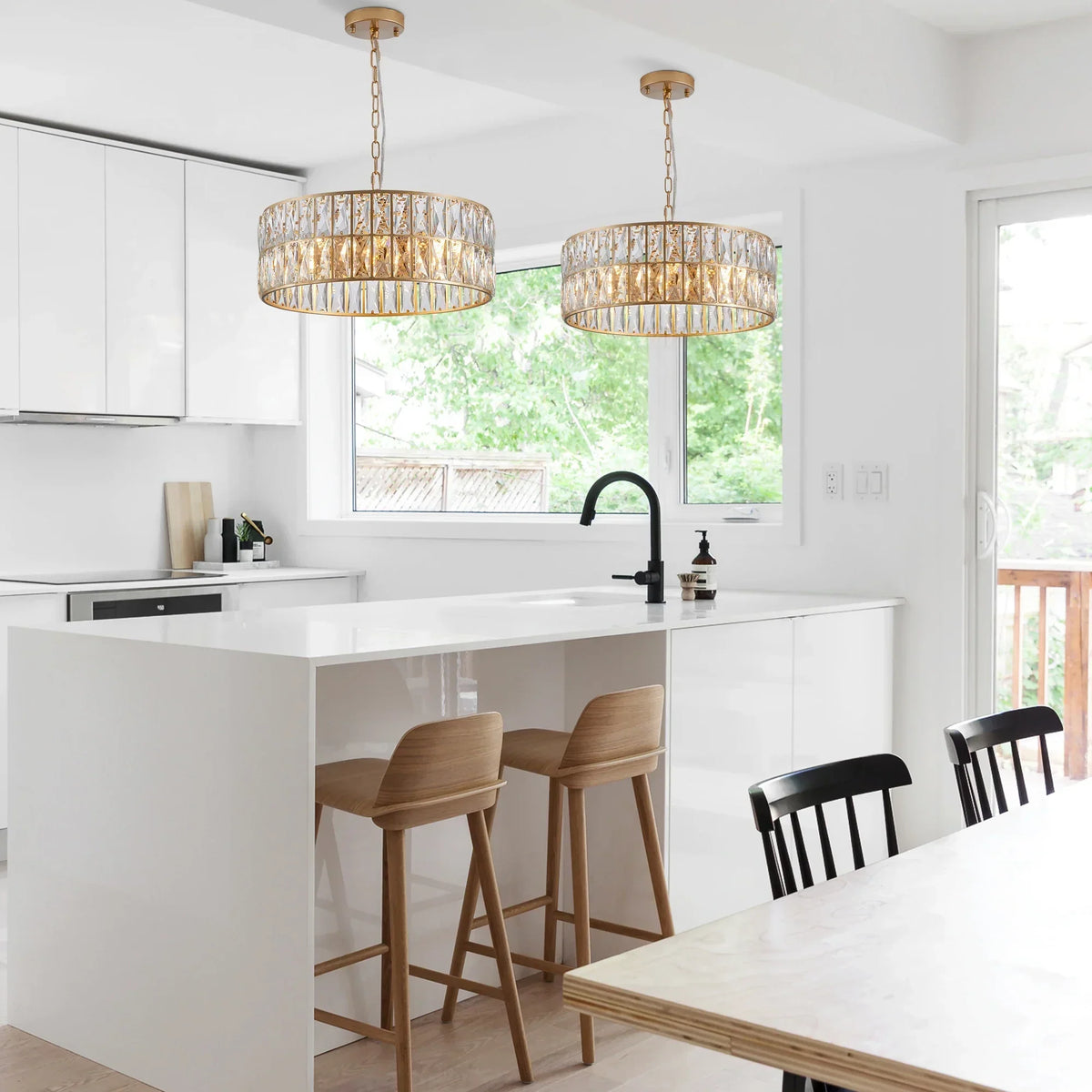 Bacci Crystal Drum Chandelier - view 16