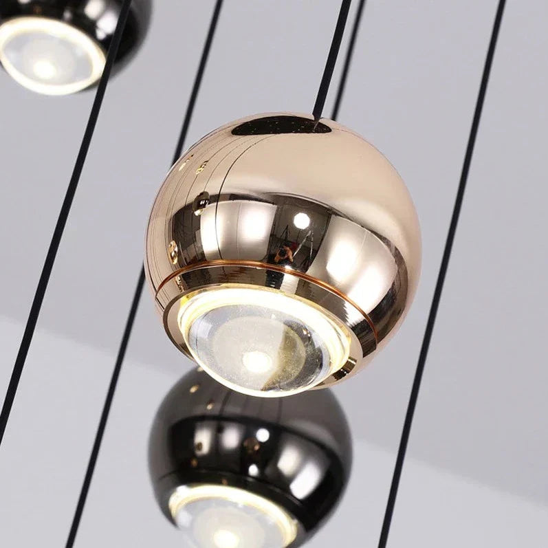 Multi Pendant Modern Foyer Chandelier - view 5